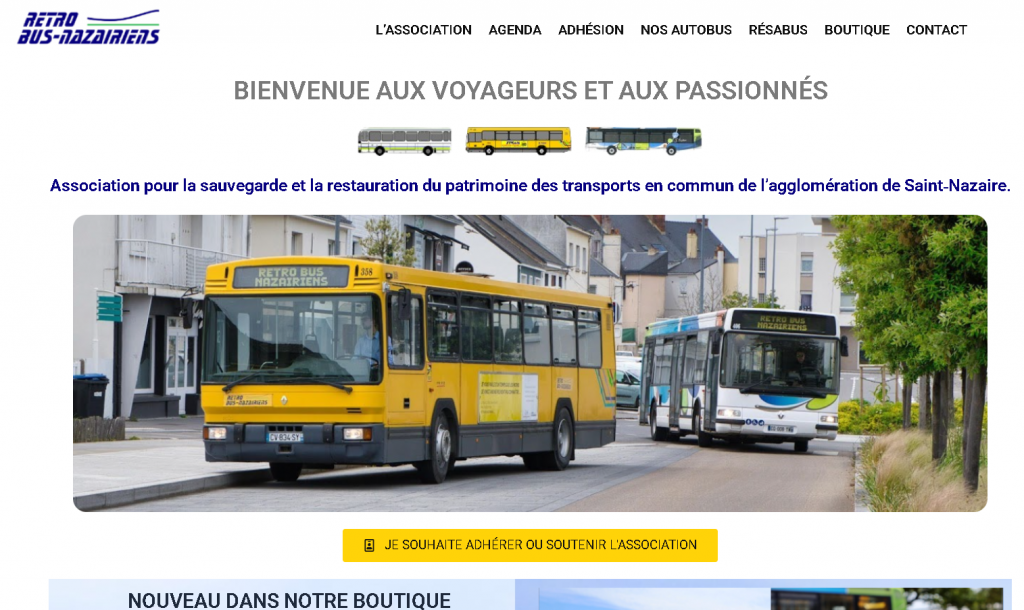 Site retro bus nazairiens creation ouest studio 1515x903
