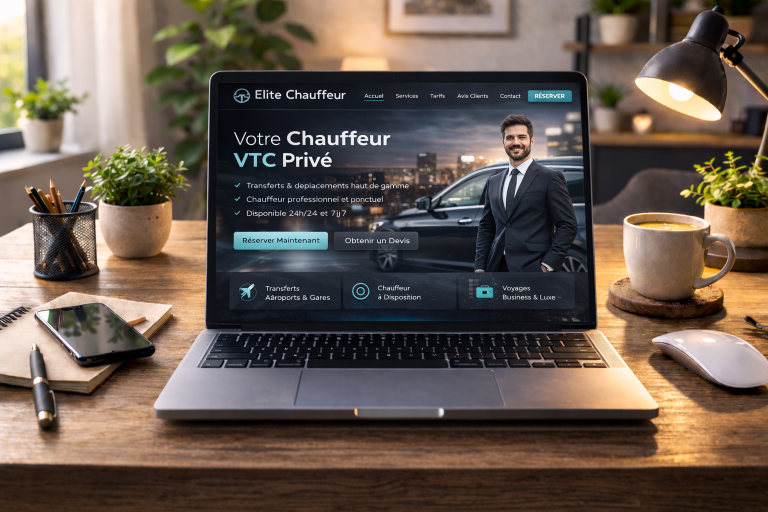 Bureau avec site de chauffeur prive vtc